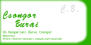csongor burai business card